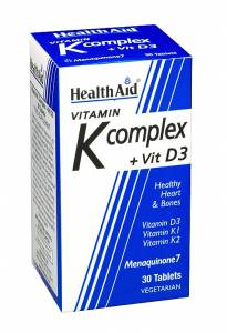 Health Aid Vitamin K Complex + Vit D3 30 ταμπλέτες