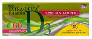 Medichrom Bio Extra Delta Vitamin D3 1200iu 60 ταμπλέτες