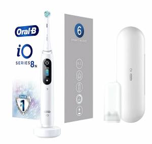 Oral-B iO Series 8 Ηλεκτρική Οδοντόβουρτσα White Alabaster